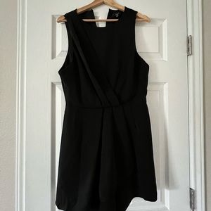 My Dear Black Pleated Sleeveless Romper
